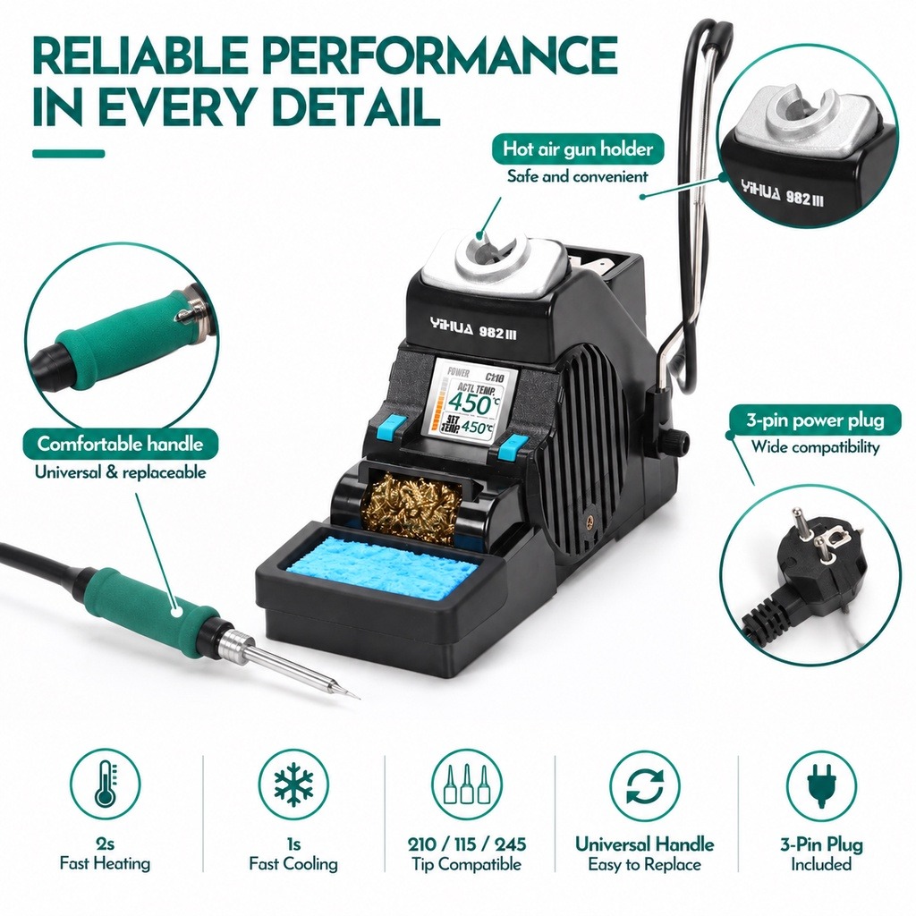 YIHUA 982-III C210 Soldering I - C210 Precision Soldering Station 评论和价格