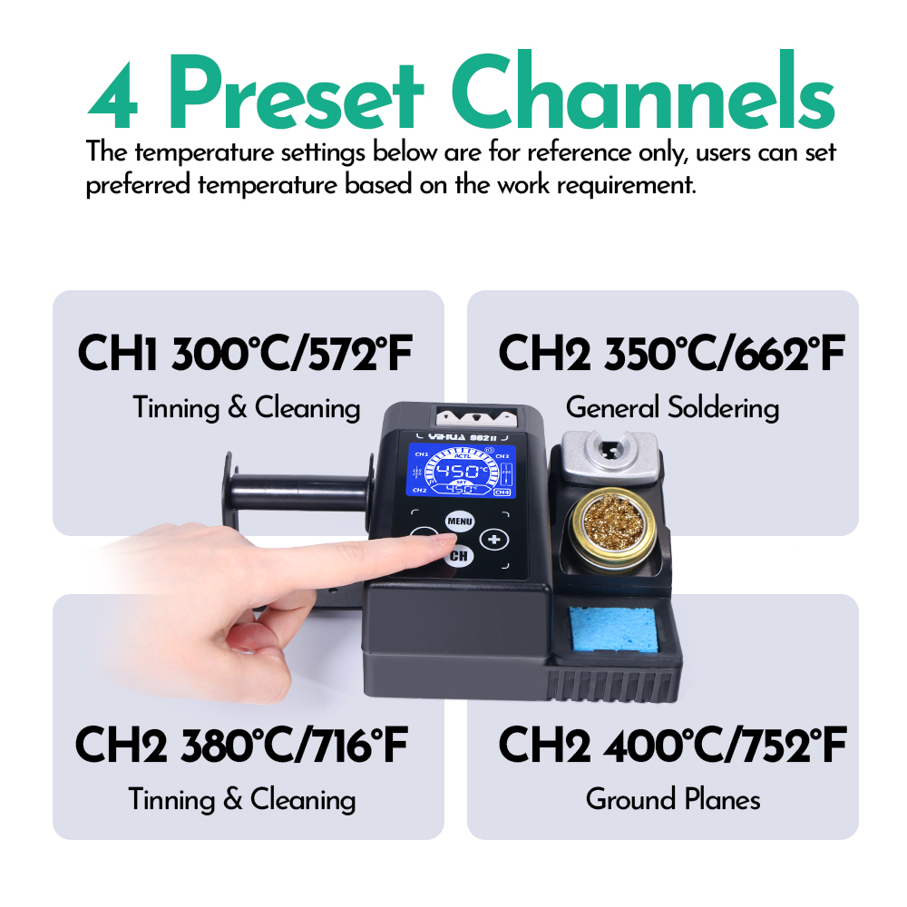 YIHUA 982-II Touch Screen C245 - C210 Precision Soldering Station 评论和价格